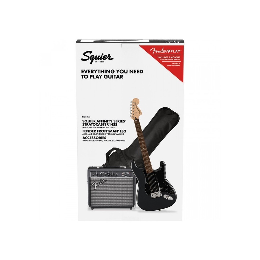 Fender Squier Pack Affinity Strat HSS IL CFM Frontman 15G