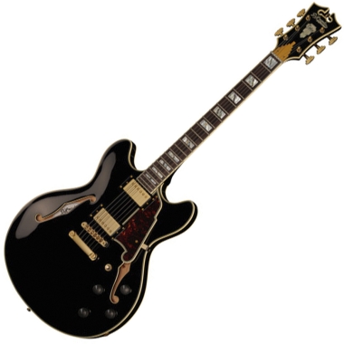DAngelico Excel DC Solid Black