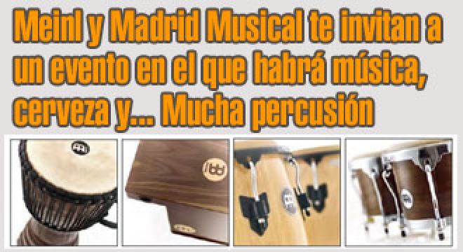 Madrid Musical reinaugura su nueva sección de batería y percusión